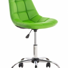 Kancelárska stolička Emil, syntetická koža, zelená - 9