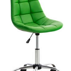 Kancelárska stolička Emil, syntetická koža, zelená - 10