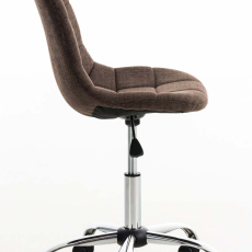 Kancelárska stolička Emil, textil, hnedá - 3