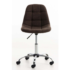 Kancelárska stolička Emil, textil, hnedá
