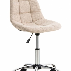 Kancelárska stolička Emil, textil, krémová - 1