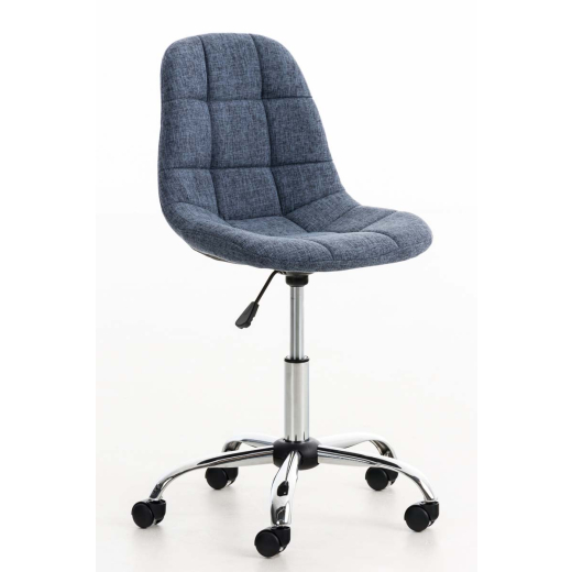 Kancelárska stolička Emil, textil, modrá - 1