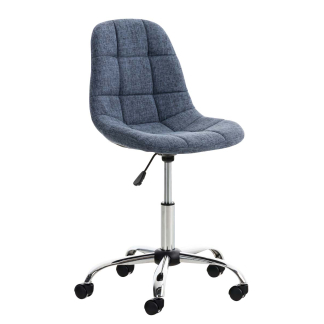 Kancelárska stolička Emil, textil, modrá
