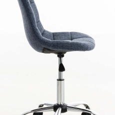 Kancelárska stolička Emil, textil, modrá - 3