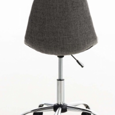 Kancelárska stolička Emil, textil, svetlo šedá - 4