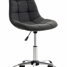 Kancelárska stolička Emil, textil, tmavo šedá - 1