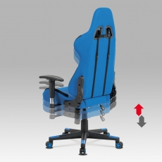 Kancelárska stolička Esai, modrá - 4