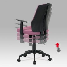 Kancelárska stolička Ester, bordó - 3
