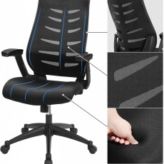 Kancelárska stolička Evelyn, čierna - 5