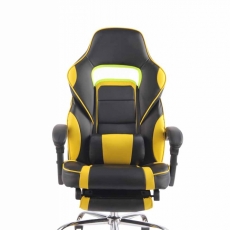 Kancelárska stolička Fatis, čierna / žltá - 2