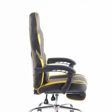 Kancelárska stolička Fatis, čierna / žltá - 3