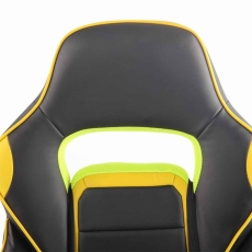 Kancelárska stolička Fatis, čierna / žltá - 5