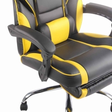Kancelárska stolička Fatis, čierna / žltá - 7