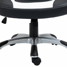 Kancelárska stolička Foxton, syntetická koža, biela - 8