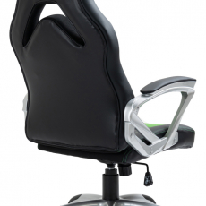 Kancelárska stolička Foxton, syntetická koža, zelená - 4