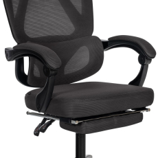 Kancelárska stolička Gander, textil, čierna - 1