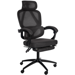 Kancelárska stolička Gander, textil, čierna