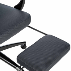 Kancelárska stolička Gander, textil, šedá - 3