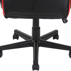 Kancelárska stolička Glendale, čierna / červená - 8