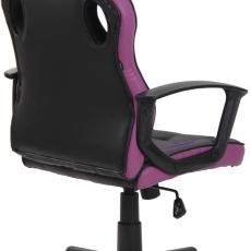 Kancelárska stolička Glendale, čierna / fialová - 5