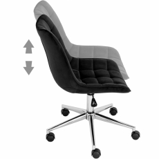 Kancelárska stolička Goja, čierna - 3