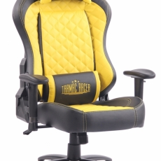 Kancelárska stolička Gregory, čierna / žltá - 1