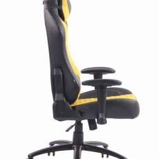 Kancelárska stolička Gregory, čierna / žltá - 3