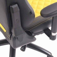 Kancelárska stolička Gregory, čierna / žltá - 8