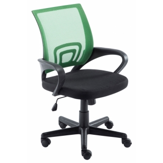Kancelárska stolička Hanna, čierna / zelená