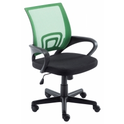 Kancelárska stolička Hanna, čierna / zelená