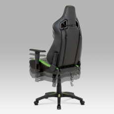 Kancelárska stolička Hugh, čierna/zelená - 8