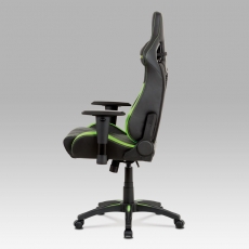 Kancelárska stolička Hugh, čierna/zelená - 10