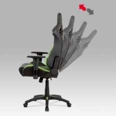 Kancelárska stolička Hugh, čierna/zelená - 14