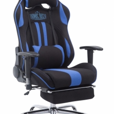 Kancelárska stolička Inken, čierna / modrá - 1