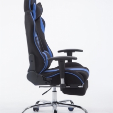 Kancelárska stolička Inken, čierna / modrá - 4
