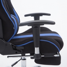 Kancelárska stolička Inken, čierna / modrá - 6