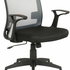 Kancelárska stolička Irena, čierna / šedá - 1