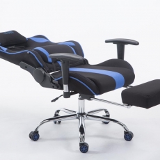 Kancelárska stolička Irina, čierna / modrá - 3