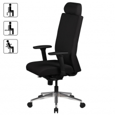 Kancelárska stolička Jener, 135 cm, čierna - 3