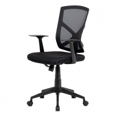 Kancelárska stolička Jeremy, čierna - 1