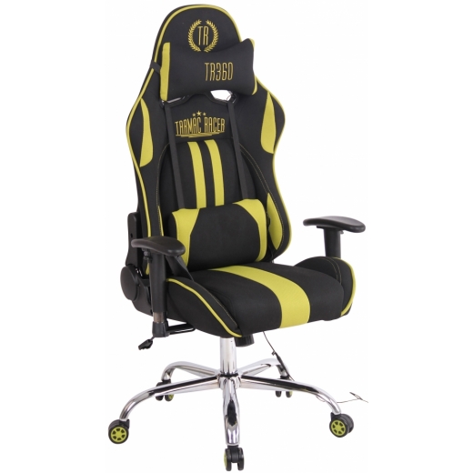 Kancelárska stolička Jeri, čierna / žltá - 1