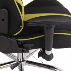 Kancelárska stolička Jeri, čierna / žltá - 7