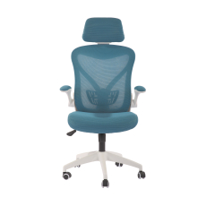Kancelárska stolička Jolly White HB, textil, modrá - 2