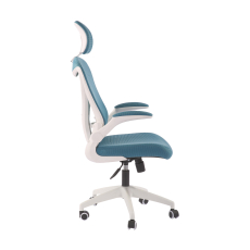 Kancelárska stolička Jolly White HB, textil, modrá - 3