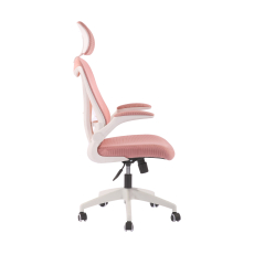 Kancelárska stolička Jolly White HB, textil, ružová - 3