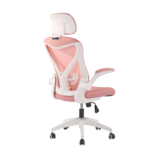 Kancelárska stolička Jolly White HB, textil, ružová - 4