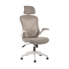 Kancelárska stolička Jolly White HB, textil, šedá - 1