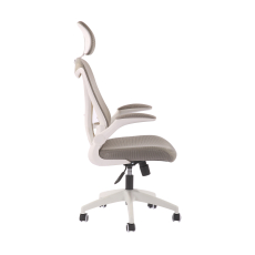 Kancelárska stolička Jolly White HB, textil, šedá - 3