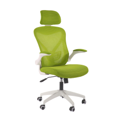 Kancelárska stolička Jolly White HB, textil, zelená