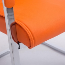 Kancelárska stolička Josh, oranžová - 7